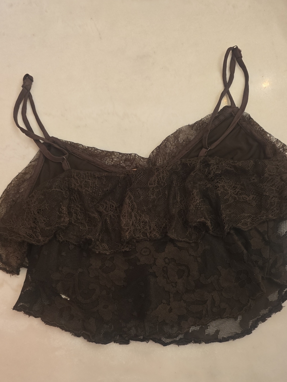 NWT Free People Rose Gold Lace Top. XS - Picture 8 of 11